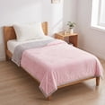 thumbnail image 6 of Twin Size Summer Quilt, Lightweight Breathable Blanket, Air Conditioning Comforter, Washed Cotton Bedspread for Hot Weather & Dorms（Pink）, 6 of 6