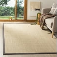 thumbnail image 2 of SAFAVIEH Natural Fiber Keane Solid Area Rug, Natural/Dark Grey, 2'6" x 4', 2 of 8
