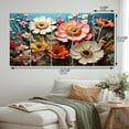 thumbnail image 4 of Designart "Nature s Symphony in White and Pink Wildflowers III" Floral Metal Art Print Set, 4 of 5