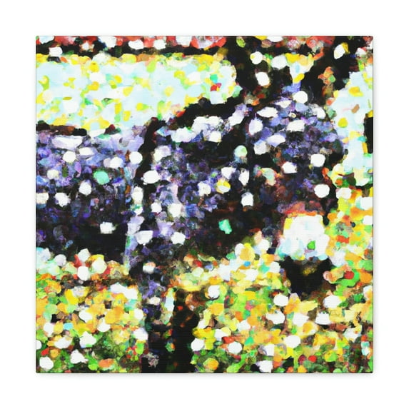 Donkey Pointillism Dream - Canvas