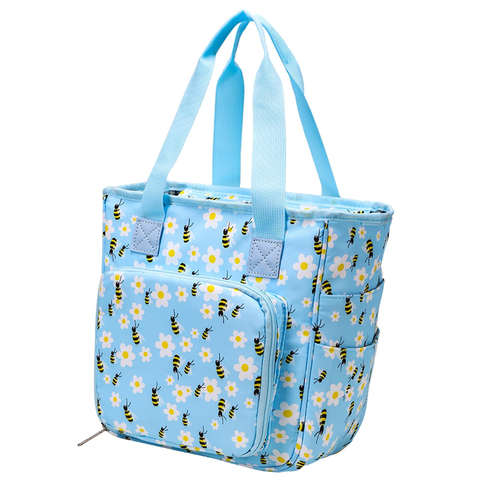 FVDPWYE Knitting Tote Bag Organizer Bag Only Crochet Supplies Portable for Knitting 600D