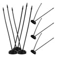 thumbnail image 1 of BESTYASH 1Set Portable Black Plastic Flag Stand for Small Flags Office Desk and Outdoor, 1 of 8