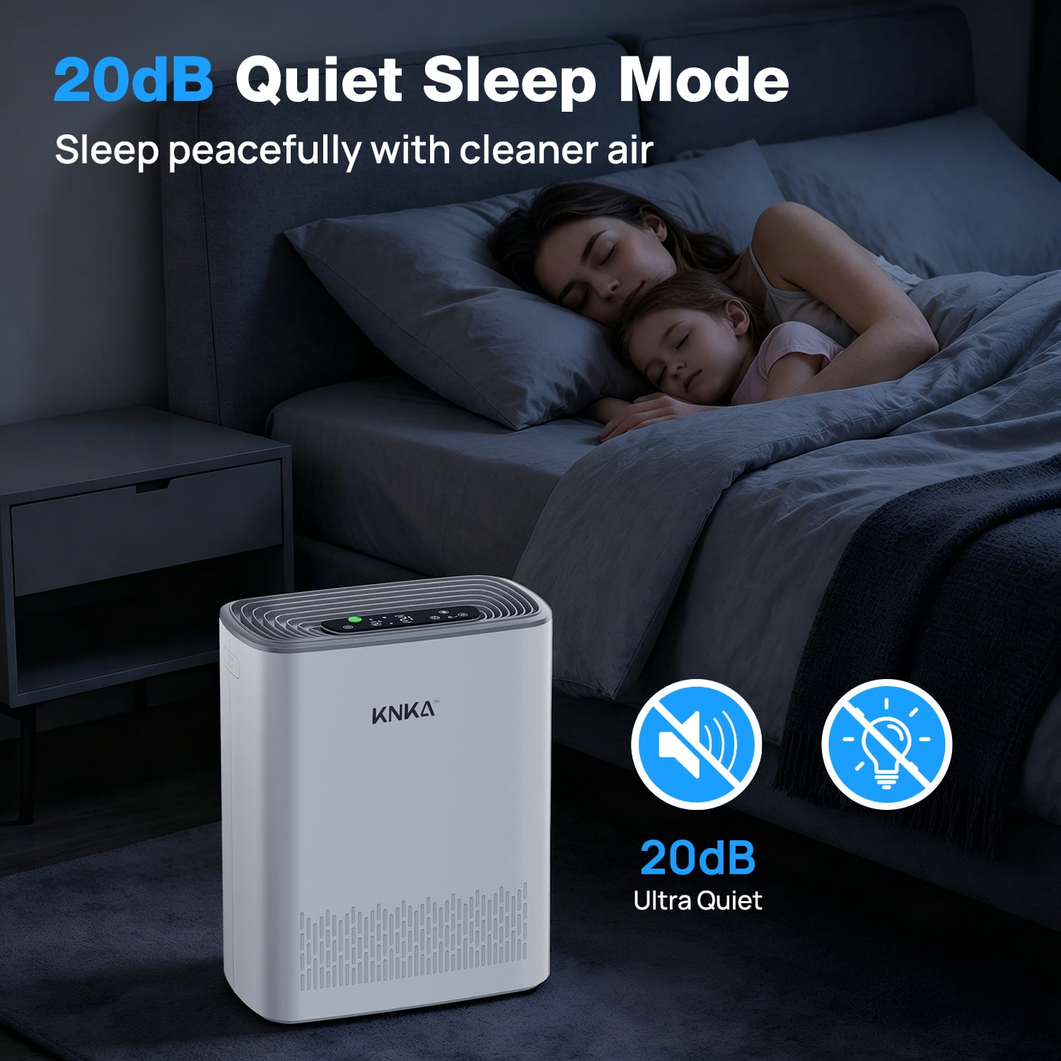 Air Purifier for Home Large Room Up to 1123 ft², H13 HEPA Air Purifier for Home Pets Allergies, Air Quality Monitor, Washable Pre-Filter, Auto & Quiet Sleep Mode for Smoke, Dust, Odor & Pollen