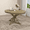 Natural Wood Wash, variant on Extendable Dining Table with a 12" Leaf for Dining Room and Living Room,Round Table with Soild Wooden Cross-Base Legs(Natural Wood Wash)