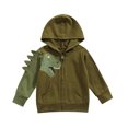 thumbnail image 1 of Gupgi Dinosaure Motif Sweat à Capuche, Cardigan à Fermeture Éclair à Manches Longues, 1 of 7