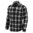 thumbnail image 2 of Men's Darius Rucker Collection by Fanatics Black Cleveland Browns Flannel Plaid Full-Snap Shirt, 2 of 6