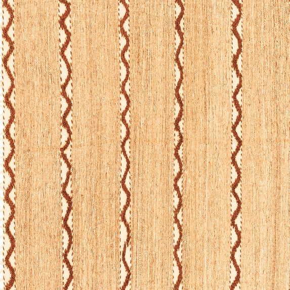 Ahgly Company Indoor Square Solid Orange Modern Area Rugs, 6' Square
