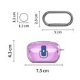 thumbnail image 3 of Estuche transparente protector Secure Lock a prueba de golpes para Sony WF-1000XM5 (2023) (púrpura), 3 of 6