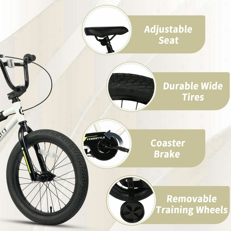 Glerc 16 inch Little Kids Bike for Over 4 Years Old Boys Girls