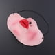 thumbnail image 2 of Máscara de látex de media cara, accesorio divertido para disfraz de Halloween (labios rojos)., 2 of 7
