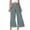 Gray, variant on Maean Pants for Women Dressy Elastic High Waisted Casual Straight Wide Legged Business Comfy Long Trousers
