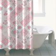 thumbnail image 4 of Pioneer Flower Floral Print Pattern Shower Curtain 84"x72", Bathroom Decorative Shower Curtain Set with 12 Hooks, Waterproof Washable, 4 of 6