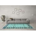 thumbnail image 3 of Ahgly Company Indoor Round Persian Light Blue Traditional Area Rugs, 8' Round, 3 of 4