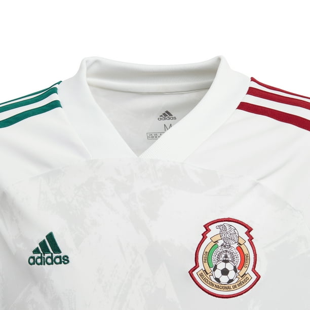 Mexico Visitante Jersey Seleccion Mexicana Blanca Uniforme De La