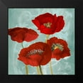 thumbnail image 2 of Loreth, Lanie 15x15 Black Modern Framed Museum Art Print Titled - Rouge Pavots I, 2 of 5