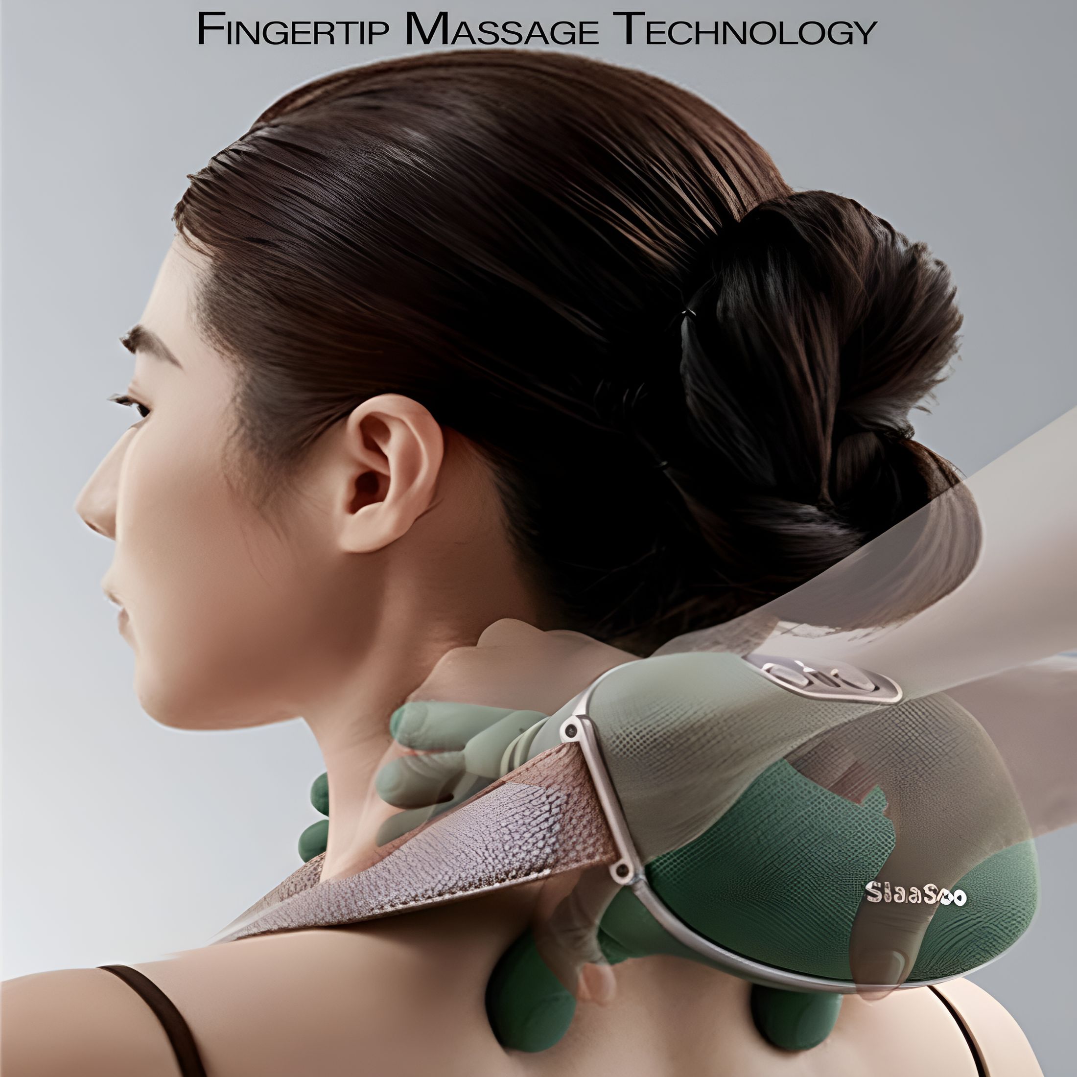 XIRQI Heat Massage,Cordless Neck and Shoulder Massager with Heat,Shiatsu Neck and Back Massager,Portable with Electric Deep Tissue 4D Massage,Simulated Palm Grip