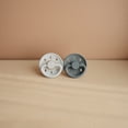 thumbnail image 4 of FRIGG Moon Natural Rubber Baby Pacifier 2-Pack, 0-6 Months, Powder Blue/Slate, 4 of 6