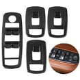 thumbnail image 2 of Window Lift Button Cover, Carbon Fiber Style 4pc Anti Scratch Window Lift Button Trim  For Car Modification, 2 of 8