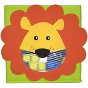Cute Collapsible Storage Bins w/ View Window- Foldable cubes (LION)