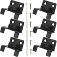 thumbnail image 1 of FUTUREORYY 6 Sets Wall Tile Display Bracket Stainless Steel Black Display and Storage Garden, 1 of 8