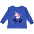 thumbnail image 3 of Inktastic My Oma Loves Me Girl Unicorn Girls Long Sleeve Toddler T-Shirt, 3 of 5
