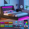 thumbnail image 3 of Greenstell Smart Charging Storage Bed Frame - 900lbs Capacity Noise-Free, Twin, Dark Gray, 3 of 8