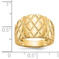 thumbnail image 3 of Finest Gold 14K Marquise Pattern Dome Ring, Size 7, 3 of 4