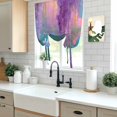 thumbnail image 5 of Purple Lavender Balloon Curtains for Windows, Bedroom Curtains 54 Inch Length, Abstract Oil Painting Nature Landscape Tie Up Curtains Panels Thermal Insulated Bathroom Curtains Window 42"x54", 5 of 8