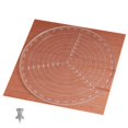 thumbnail image 4 of Centro Redondo, Regla De Círculos De Dibujo Acrílico Transparente, Herramienta De Medición De Carpintería Noticed HA044102-01, 4 of 6