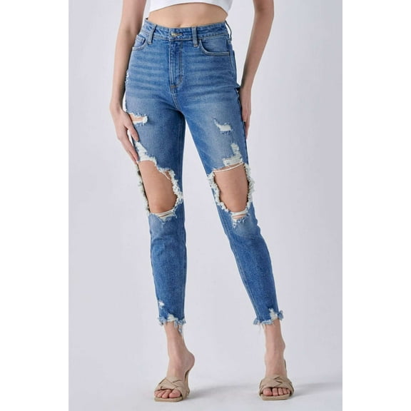 Hello Cellos, High Rise Mom Jeans