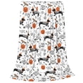 thumbnail image 2 of Pofeuu Halloween Dachshund Print Ultra-Soft Micro Fleece Blanket,for Bed Or Sofa,All Season Throw Blankets Flannel Blanket-40"x30", 2 of 7