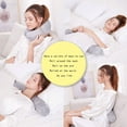 thumbnail image 4 of Advancent Almohada de viaje torcida suave y cómoda para soporte de cuello de almohada de viaje de aplicación amplia para avión Juegos de cama, 4 of 6