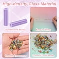 thumbnail image 2 of Uxcell 4000-Pack Cuentas Bugle, Cuentas de Vidrio de Tubo de Bordado de 2x7mm para Manualidades DIY/Pulseras/Collares Violeta, 2 of 7