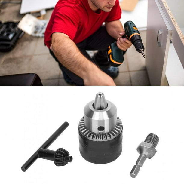 1 2 20Unf Drill Chuck Wear Resistant Key Type Drill Chuck Metal Construction Classic Keyed 3 Jaw Design For Power Drill Grinder