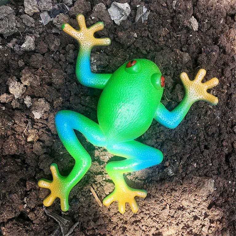 GENEMA Big Green Frog Antistress Ball Play Joke Gag Toy Soft Rubber Frog 