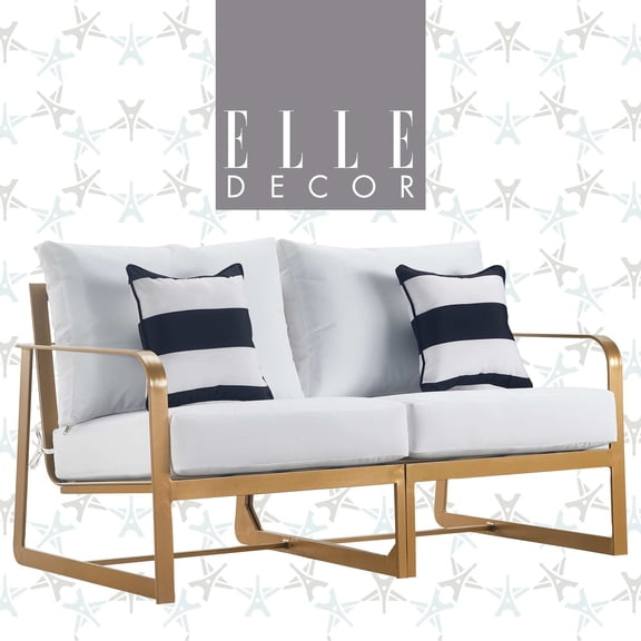 Elle Decor Mirabelle Outdoor Sofa Gold