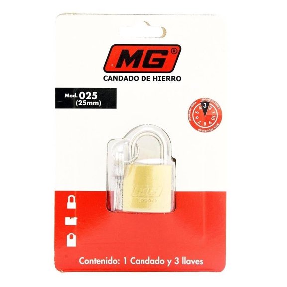 Candado de Hierro MG 25 mm