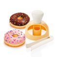 thumbnail image 1 of 2PCS Molde para donuts con pinzas para mojar ø 8 cm Blanco/Amarillo, 1 of 5