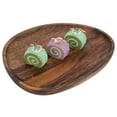 thumbnail image 4 of Wooden Lightweight Wood Plate Serving Tray For Cafe Restaurant Kitchen Home 26x21cm, 4 of 8