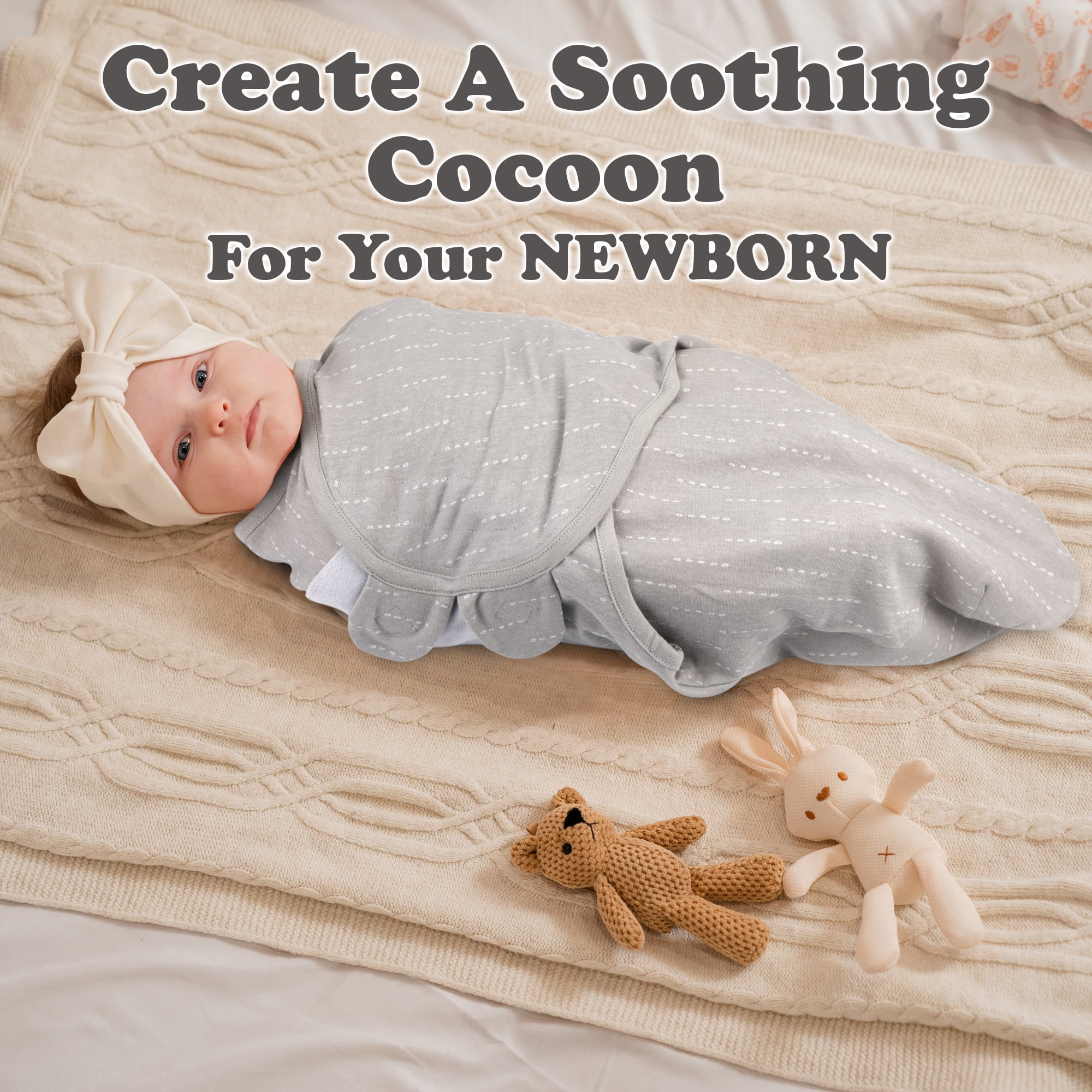 Bublo Baby Swaddles for Newborns 0–3 Months, Organic Cotton Baby Swaddle Blanket, Infant Swaddle Sack, Baby Swaddles 0–3 Months, Newborn Sleep Sacks, Baby Blanket Sleep Sack for Baby Boys & Girls