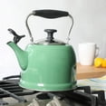 thumbnail image 3 of Martha Stewart Induction Stovetop Kettle with Lid, Stainless Steel, Sage, 3 of 15
