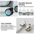 thumbnail image 4 of Hanke 26 Inch Checked Luggage with Spinner Wheels PC Hard Suitcase Top Open Aluminum Frame Tsa Luggage Rolling Suitcases for Travel Woman Men.(Grey), 4 of 9
