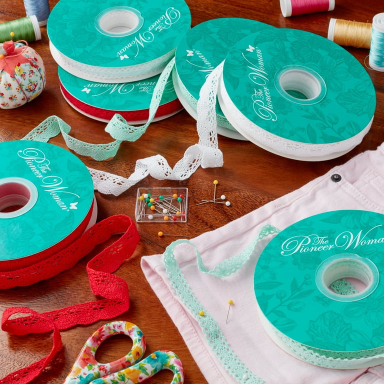 The Pioneer Woman Classic Mint Crochet Lace Scalloped Edge Trim