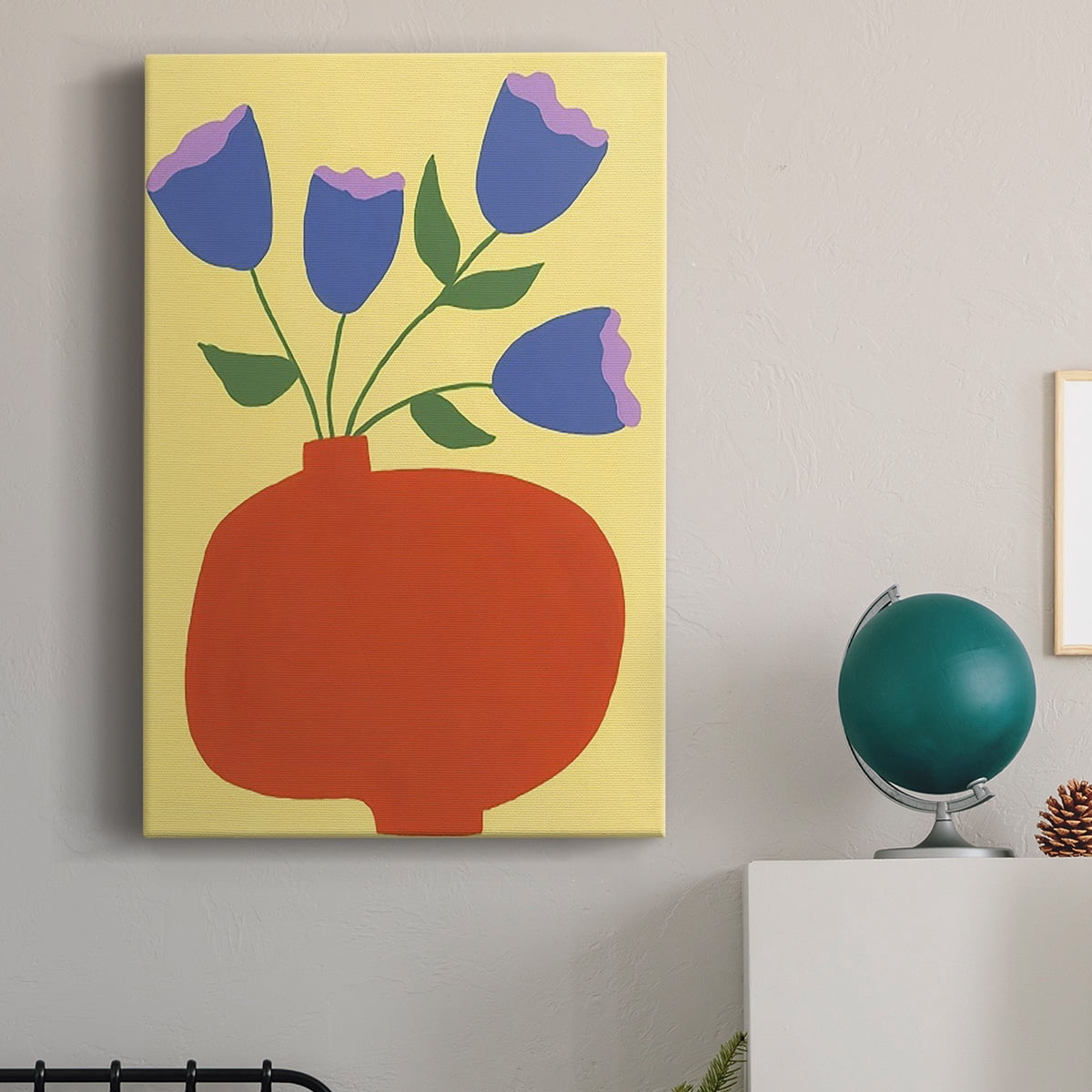 Modern Blooms III Premium Gallery Wrapped Canvas - Ready to Hang