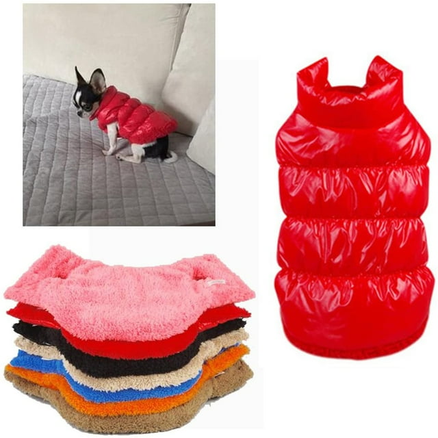 TIMIFIS Dog Cat Clothes Pet Coat Jackets And Winter Pet Color Coat Down Jacket Vest Thickened Pet ClothesFall/Winter