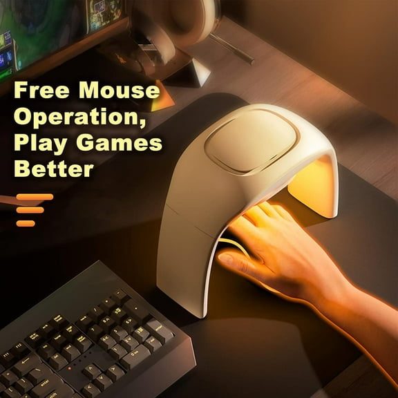 Heated Mouse Pad Hand Warmer Super Quiet, 110v 100w Desk Mouse Pad Hand Warmer, Personal Desk Heater Energy Efficient Ceramic Office with Thermostat Low Wattage - White