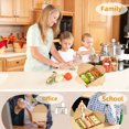 thumbnail image 3 of Disposable Take Out Food Container(3 Compartment), 30 Pack 50 oz Paper Brown To Go Kraft Boxes, Microwaveble, Leak-Resistant for Restaurant, Home, Picnic, 3 of 7