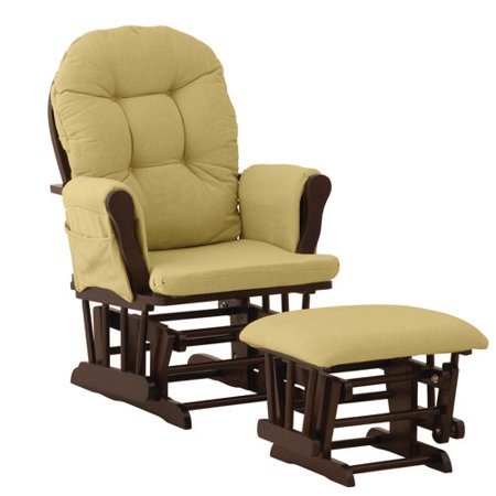 Storkcraft Hoop Custom Upholstery Glider and Ottoman