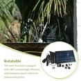 thumbnail image 3 of Bearachild Fuente de agua solar, bomba de cascada para exteriores, mejorada, 1,5 W, 4 boquillas, decoración, estanque, patio, jardín, pecera, Jardín y Patio 2W, 3 of 6
