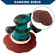thumbnail image 2 of Discos de Lija Redondos de Gancho y Bucle Unique Bargains Reparación Automotriz Durabilidad 5 pulgadas 800 Grano 60 Pcs Rojo, 2 of 7